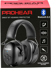 PROHEAR 037 vista frontal negra mostrando diseño protector y comodidad