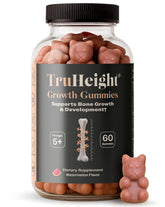 ProHeight envase frontal de TruHeight gominolas sabor sandía mostrando la marca y beneficio óseo
