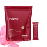 ProMix Nutrition envase frontal Debloat Hibiscus mostrando presentación clara y beneficios