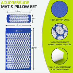 ProSource almohada con puntas de acupresión detalle para alivio cervical
