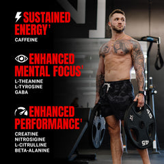 ProSupps Mr. Hyde cucharada en vaso lista para mezclar y consumir