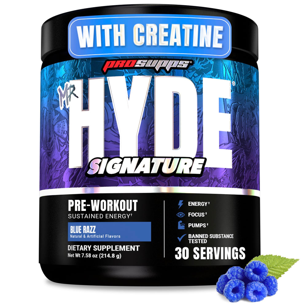 ProSupps Mr. Hyde envase frontal mostrando diseño y porciones