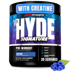 ProSupps Mr. Hyde envase frontal mostrando diseño y porciones