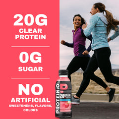 Protein2o botella en mano para uso inmediato y conveniencia portable
