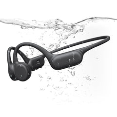 PSIER vista frontal del auricular y empaque mostrando resistencia al agua
