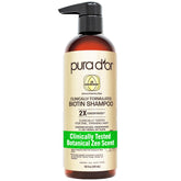 PURA D'OR front bottle showing label and benefits clearly
