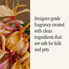 Pura acercamiento de etiqueta honeysuckle indicando notas aromáticas