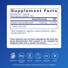 Pure Encapsulations cápsula abierta en primer plano, revela forma y consistencia