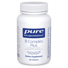 Pure Encapsulations frasco frontal mostrando 120 cápsulas y claridad de fórmula
