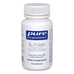 Pure Encapsulations frasco frontal mostrando la presentación y pureza