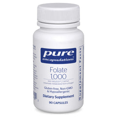 Pure Encapsulations frasco frontal mostrando nombre y presentación; claridad del producto