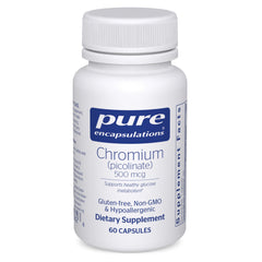 Pure Encapsulations frente del producto mostrando envase y dosis 500 mcg