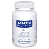 Pure Encapsulations frasco delantero mostrando 60 cápsulas y beneficios