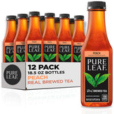 Pure Leaf frente de botella durazno mostrando diseño y facilidad para llevar