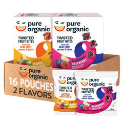 Pure Organic empaque frontal mostrando las dos cajas y beneficios