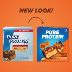 Pure Protein textura cercana de la barra resaltando miga fudgy y placer al comer