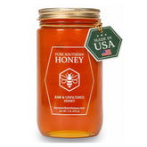 Pure Southern Honey frasco frontal mostrando color y sello de calidad