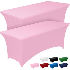 Pureegg mantel frontal para mesa 6ft rosa con ajuste ceñido y aspecto profesional