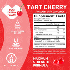 PUREFINITY etiqueta de ingredientes y concentración de 200mg por porción visible