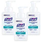 Purell botella frontal de espuma mostrando diseño y fácil acceso