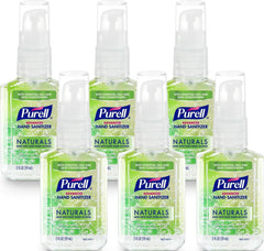 Purell botella frontal de viaje mostrando diseño y portabilidad
