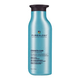 Pureology botella frontal mostrando diseño y volumen, beneficio: fácil identificación