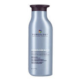 Pureology champú frontal del envase mostrando el diseño y beneficio de tonificación