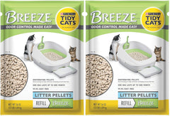Purina Litter paquete frontal con pellets mostrando control de olores y ahorro