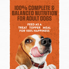 Purina Moist & Meaty pouch abierto con contenido jugoso, listo para servir