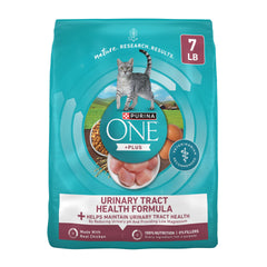 Purina ONE bolsa frontal 7 lb mostrando diseño y beneficios