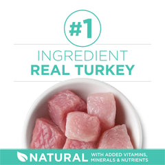 Purina ONE trozos de pavo real como primer ingrediente nutritivo
