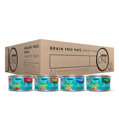Purina ONE lata frontal mostrando el envase y beneficio de alta proteína