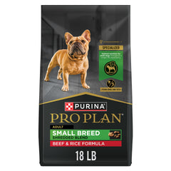 Purina Pro Plan frente del empaque mostrando fórmula carne de res y beneficio nutricional