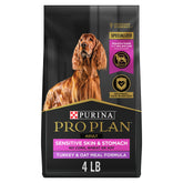 Purina Pro Plan front of bag showing turkey formula and benefits