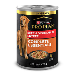 Purina Pro Plan lata frente mostrando la etiqueta y beneficios claros