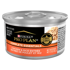Purina Pro Plan lata frontal mostrando diseño y beneficio conveniencia