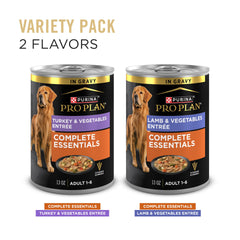 Purina Pro Plan lata pavo en primer plano, carne real y salsa apetitosa