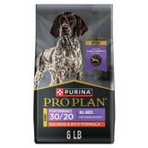 Purina Pro Plan frente de bolsa mostrando la marca y beneficio rendimiento