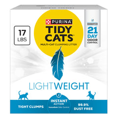 Purina Tidy Cats front packaging showing product benefits and size