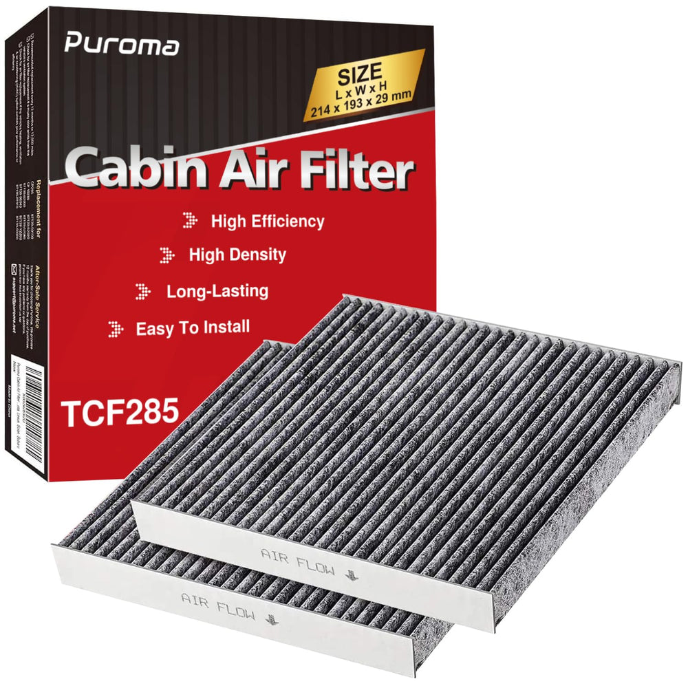 Puroma paquete frontal del filtro mostrando ajuste rápido y compatibilidad