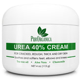 PurOrganica crema urea 40% vista frontal con diseño claro y confianza