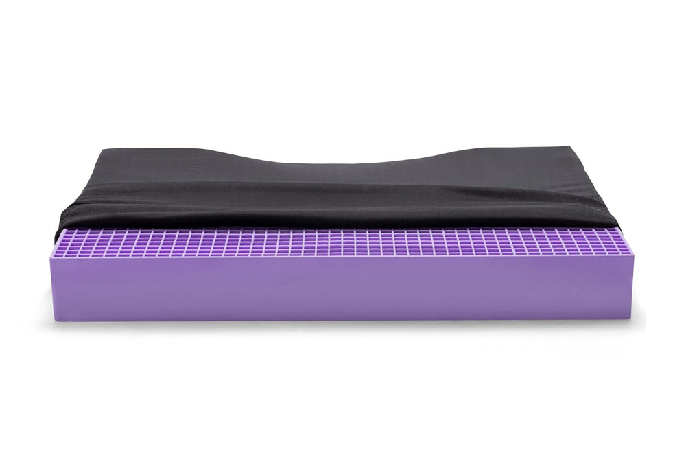 Purple cojín Ultimate Seat vista frontal mostrando forma y tamaño para confort