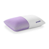 Purple Harmony almohada frontal con funda limpia y aspecto profesional, soporte visible