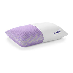 Purple Harmony almohada frontal con funda limpia y aspecto profesional, soporte visible