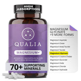 QUALIA LIFE SCIENCES frente del empaque mostrando la marca y beneficios clave
