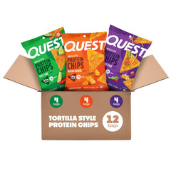 Quest chips pack frontal mostrando variedad y conveniencia
