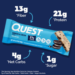 Quest barrita sin envoltura con trozos visibles, placer proteico al instante