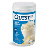 Quest envase frontal mostrando diseño y beneficio sabor cremoso