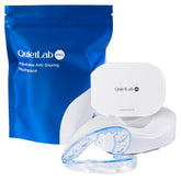 QuietLab empaque frontal mostrando el protector y beneficios de uso nocturno