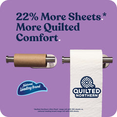 Quilted Northern corte que revela las 3 capas para mayor absorción